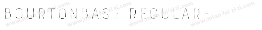BourtonBase Regular字体转换